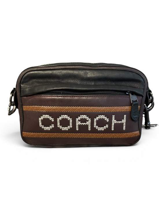 Coach Handbags - Coach Graham Oxblood Leather Camera Crossbody Bag Embroidered